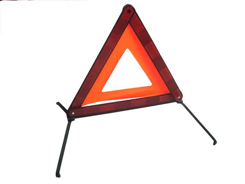 china manufacturer car accessory traffic sign PMMA sign reflector e-mark led lights warning triangle for road safety