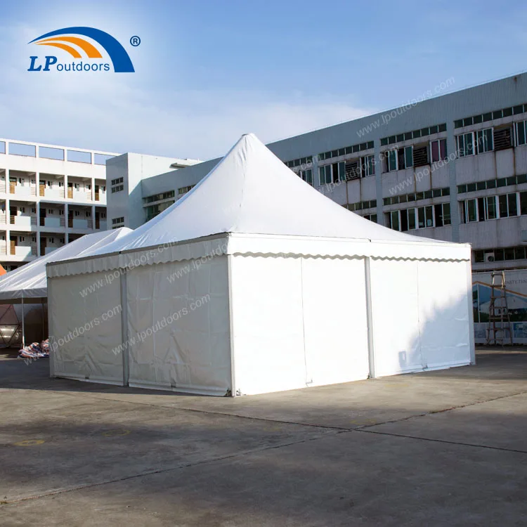 100 people spacious functional gazebo pagoda wedding party tent with side walls glass wall for outdoors event