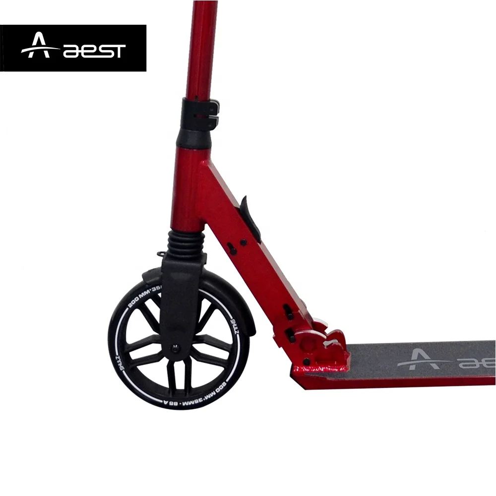 AEST 8 inch foot scooter 2 big wheel adult kick scooter