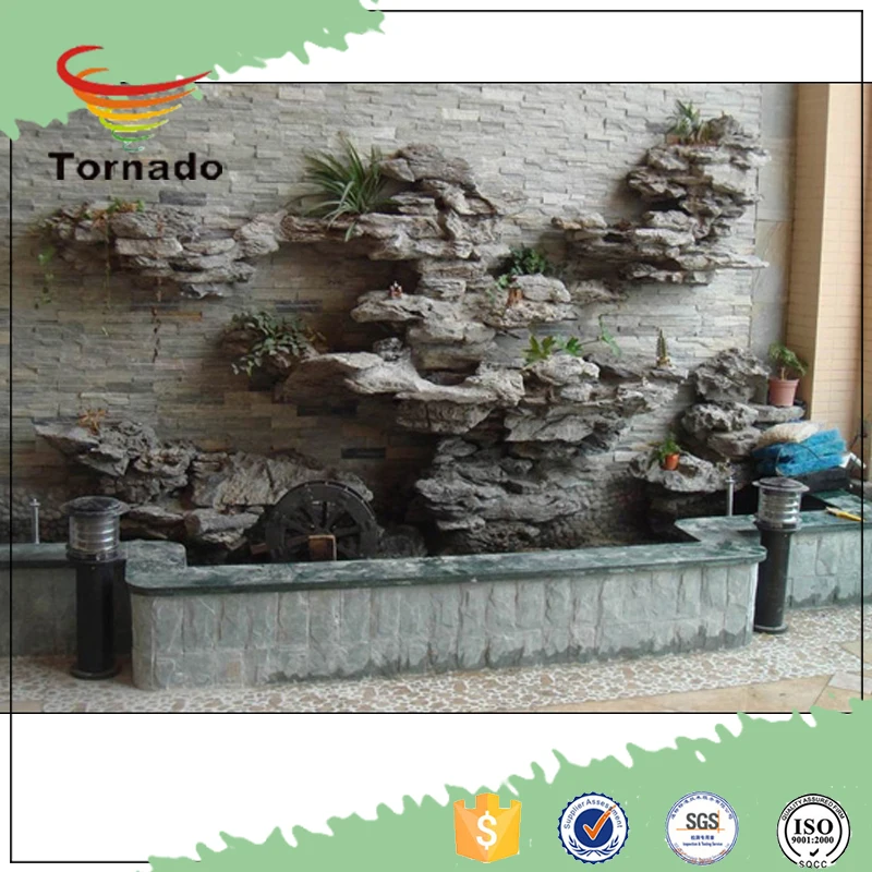 all types of rockery home decor indoor wall waterfall fountains artificial fake rock sale