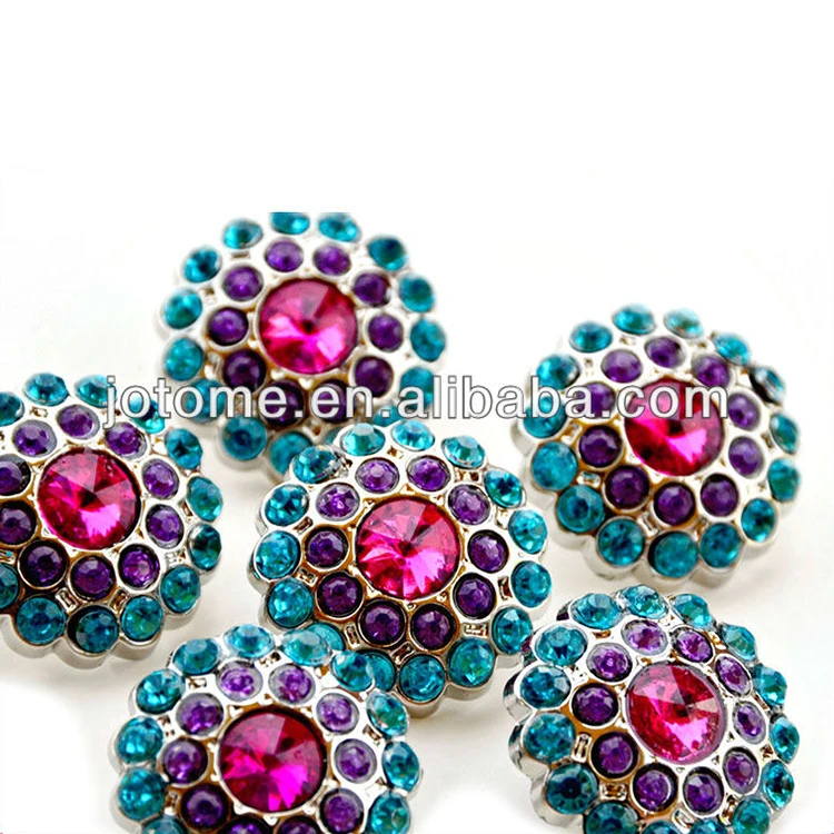 colorful plum acrylic button embellishment for hair accessory factory Supplied