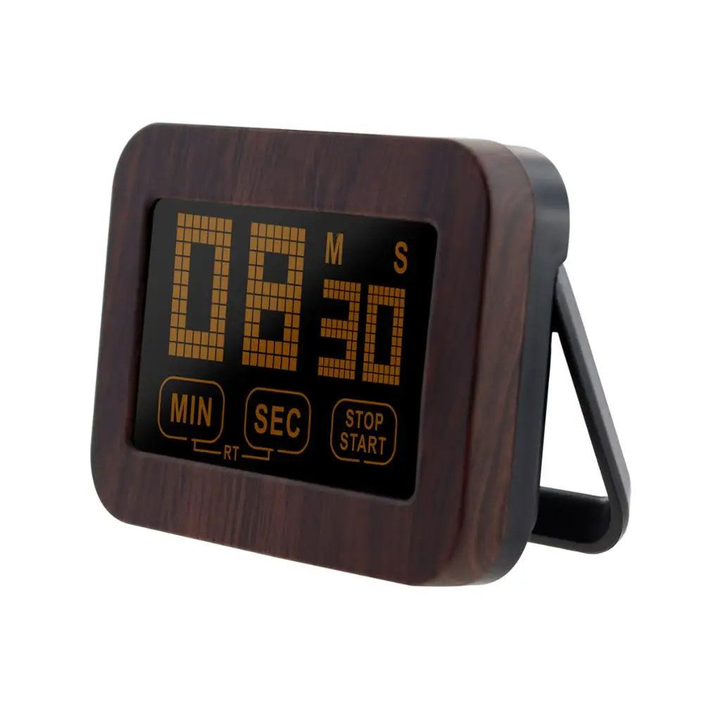 Деревянный шаблон большой дисплей таймер обратного отсчета сенсорный Электрический цифровой панельный