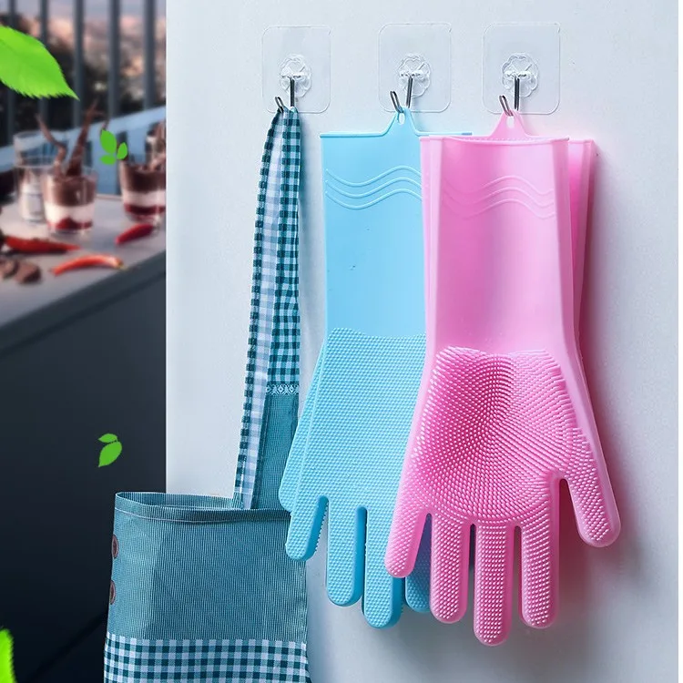 Magic silicone gloves for dishwash, kitchen cleaning, anti-scalding,  non-sticky, oil-proof and water-proof gloves