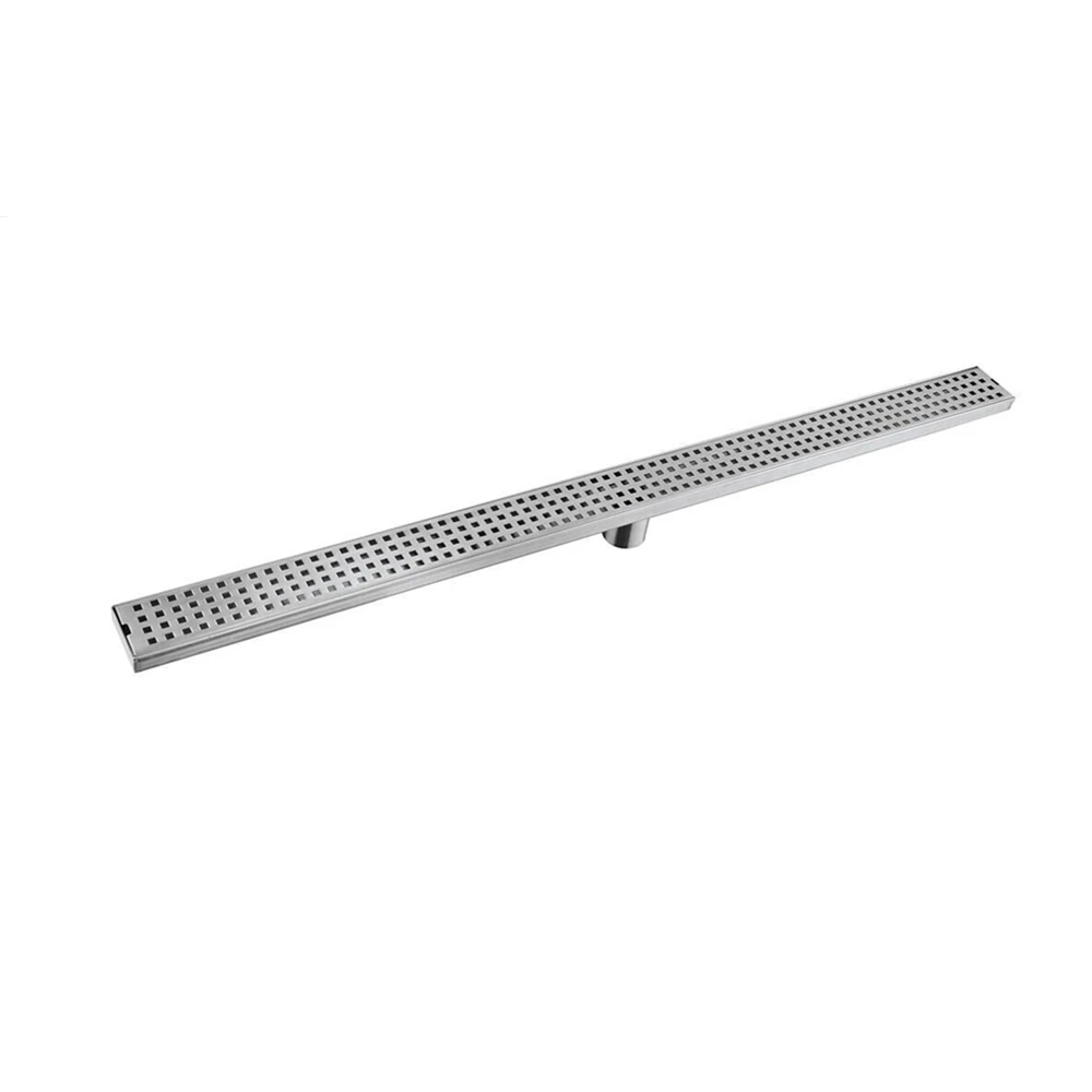 SUS304 Stainless Steel Shower Channel Floor Drain Bathroom  Long Rectangular  Floor Drain
