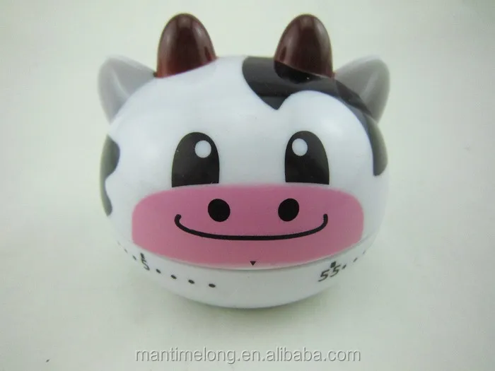 Kitchen Timers Cute 4 Animal Shapes to Choose Cooking Timer Cartoon Mini 55 Minutes Mechanical Timer Alarm Clock