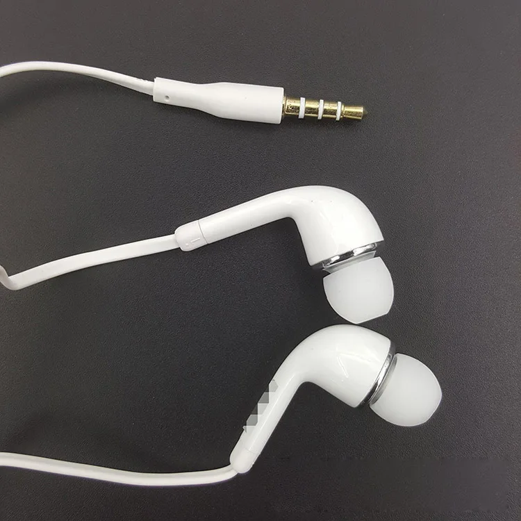 BLACK/WHITE hands free android earphone with MIC and volume
