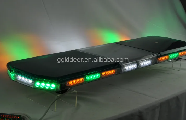 Super thin Green Ambulance Strobe Light bar Emergency LED warning lightbar with CE (TBD07526)