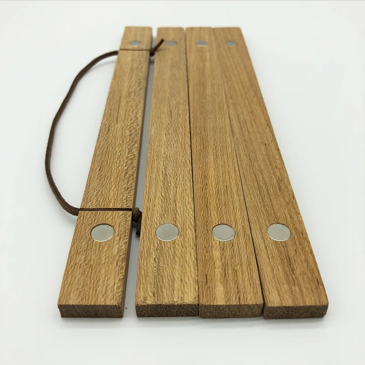 10 Inch Magnetic Poster Hanger Frame Wooden Magnet Canvas Artwork Print Dowel Poster Hangers Frames Hanging Kit