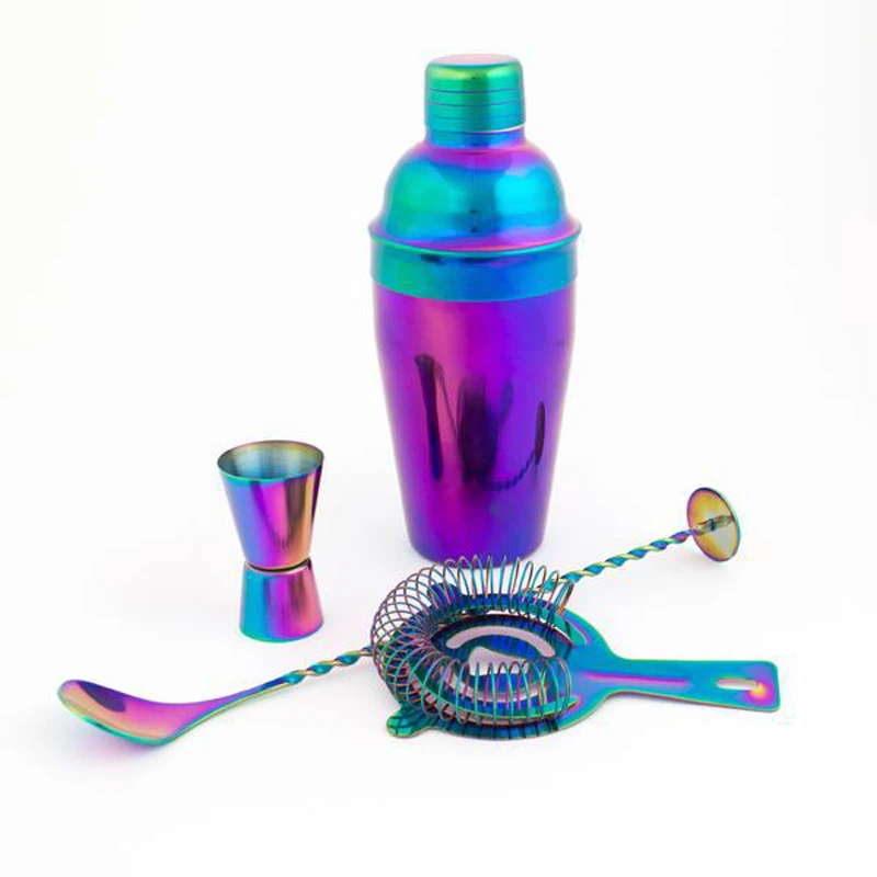 
Amazon Top Seller 2020 Bartender Kit Stainless Steel Shaker Bar Set 