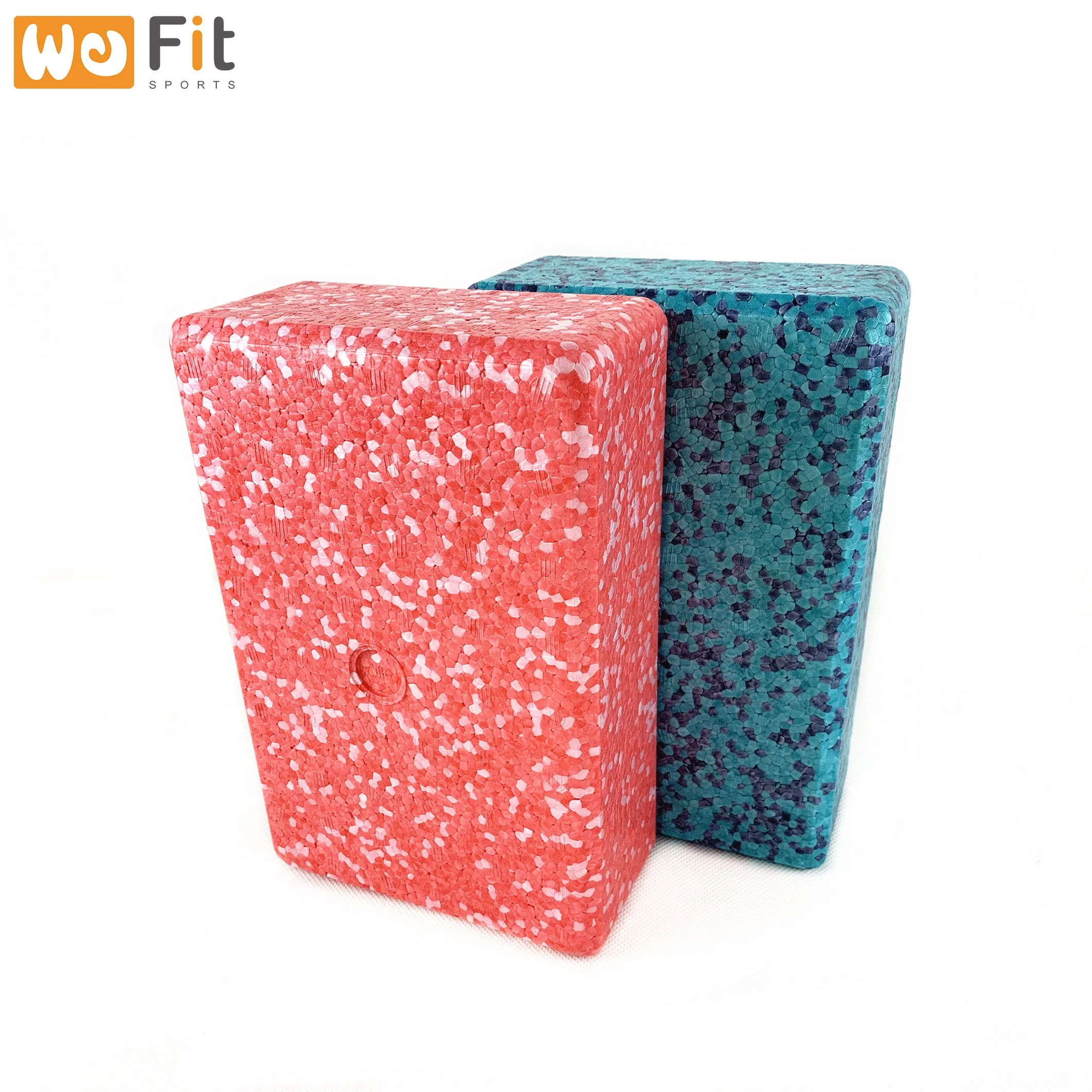 Wholesale Eco Friendly Custom Printed Logo Natural Gymnastics Soft Tpe Epp Foam Cork Yoga Blocks
