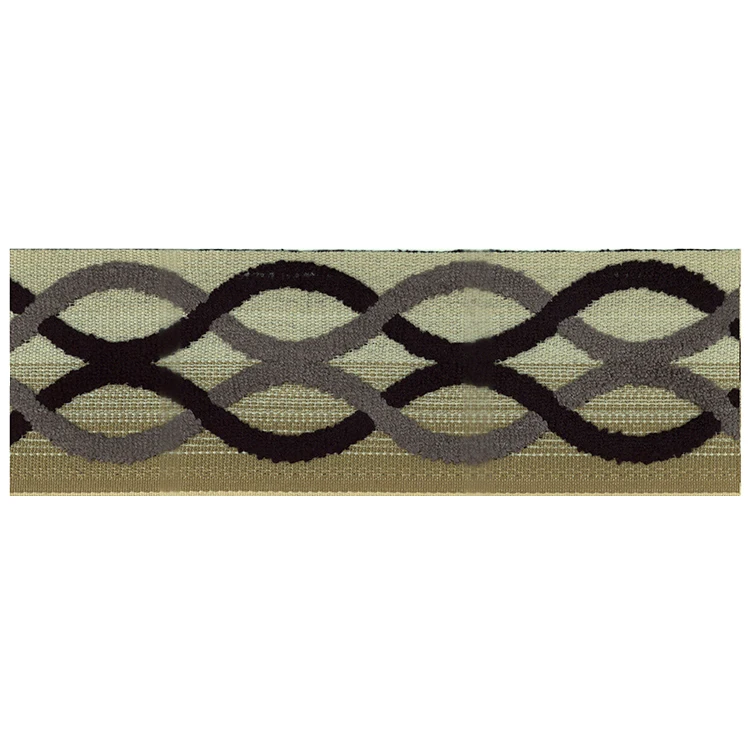 JBL Wholesale Custom Polyester Jacquard Velvet Curtain Lace Trim Tape