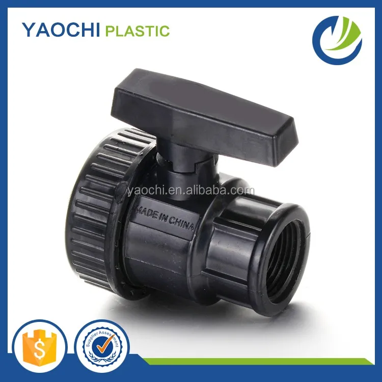 Plastic Single Union Ball Valves ball stop valve PVC valves for irrigation (M x F)