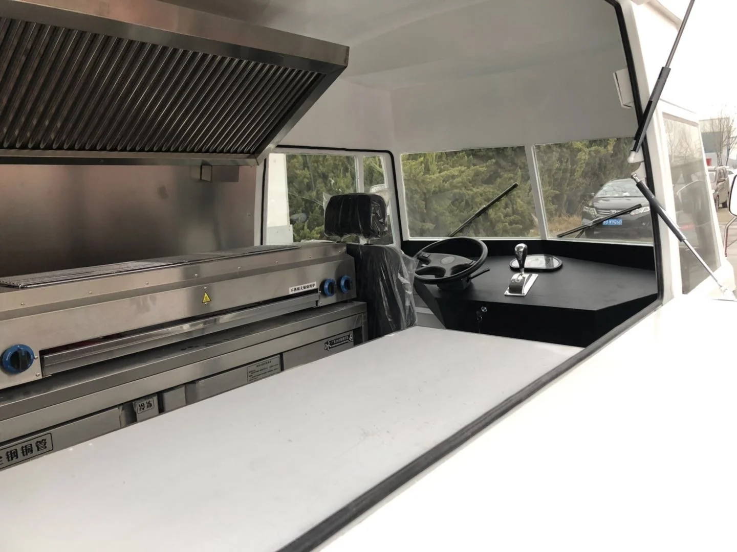 Mobile dining bus electric fast food vending car for hot sale