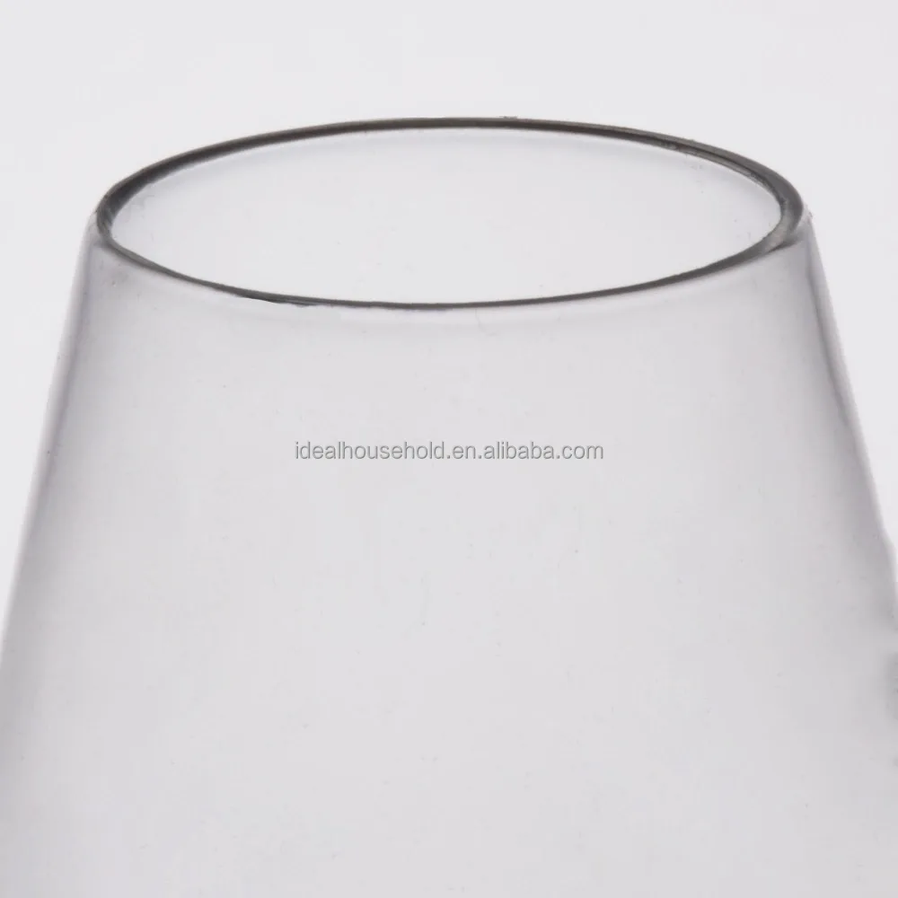 EaMaSy Party 4 oz. Clear Plastic Disposable Stemless Wine Sampler Glass