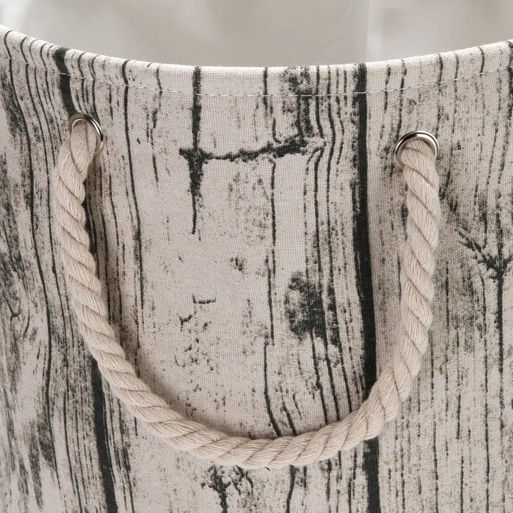 Large Laundry Hamper Bucket Waterproof Coating Storage Collapsible Fabric Laundry Hamper