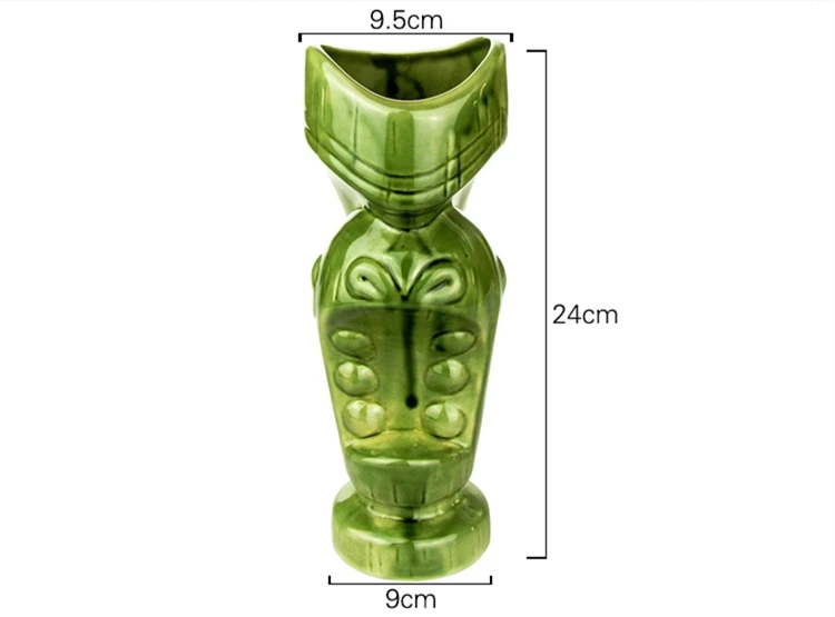 650ml Wholesale ceramic tiki mug tiki bar custom tiki mug