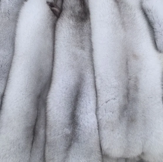 Factory direct blue fox leather high quality silver fox skin