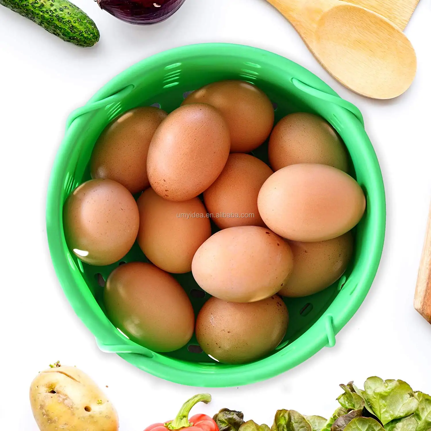 Новинка 2019 скороварка силиконовая корзина для приготовления еды яиц пароварка мгновенной плиты кастрюля 5qt 6qt 8qt