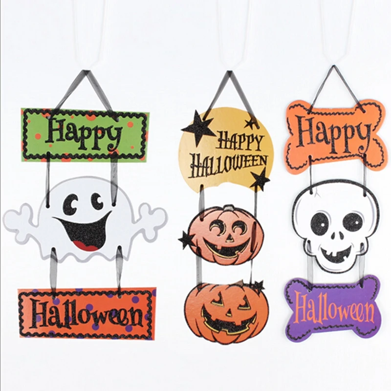 Happy Halloween Sign Wall Hanging Door Decoration