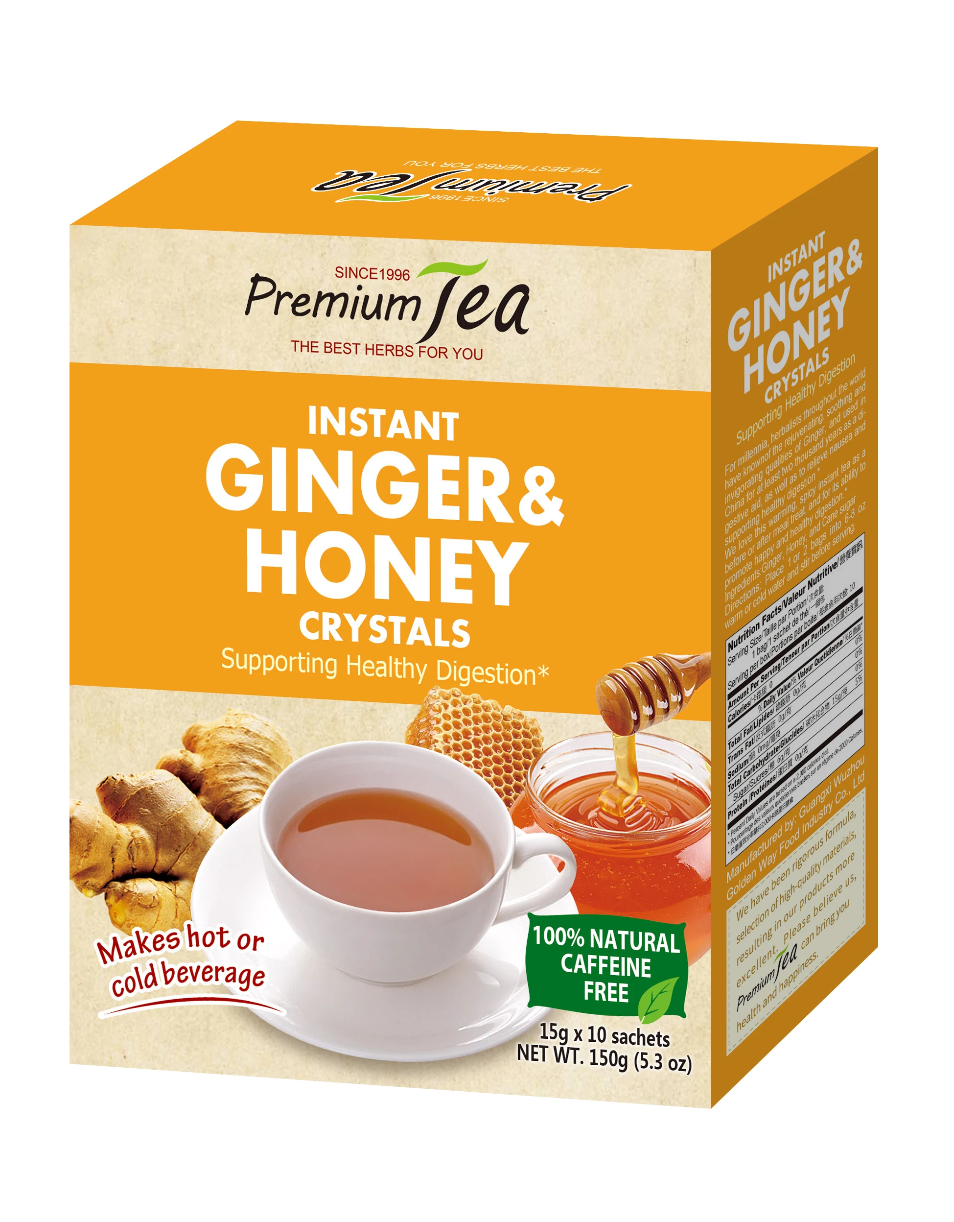 
Instant Ginger Tea With Honey 