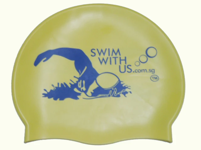 
Silicone Swim Cap With Flag Custom Logo 