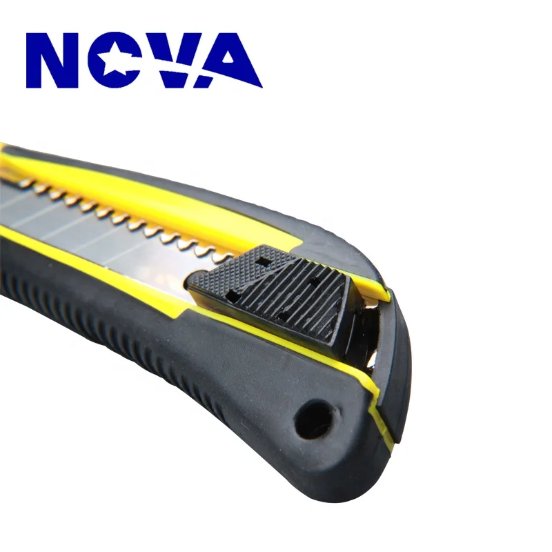 18 mm plastic sliding button snap off handy cutter knife