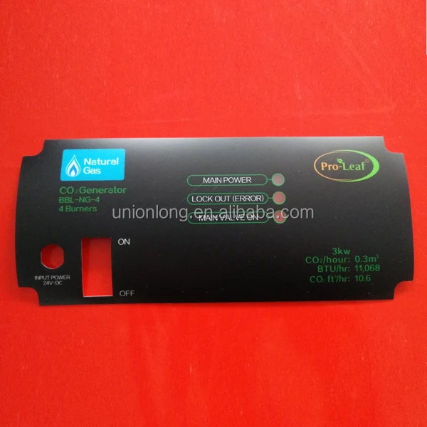 
custom keypad membrane switch for telecommunication equipment with window 