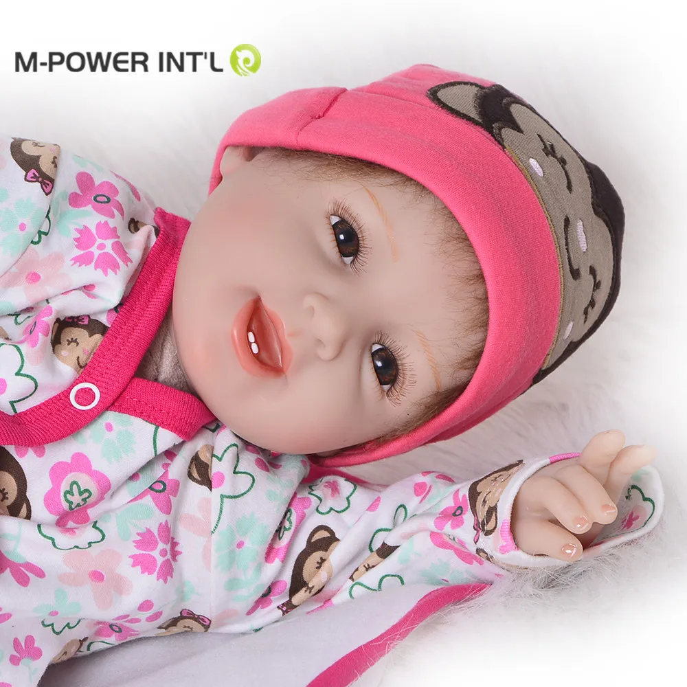 Hot sale 2023 toys cheap lifelike full body 22 inches silicone vinyl reborn babies with pacifier bottle