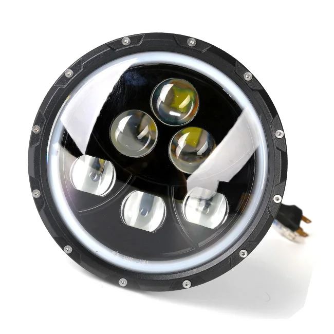 Wrangler 7 дюймов светодиодные фары дальнего света 60 Вт дальнего света jeep фар Hadley изменение фары