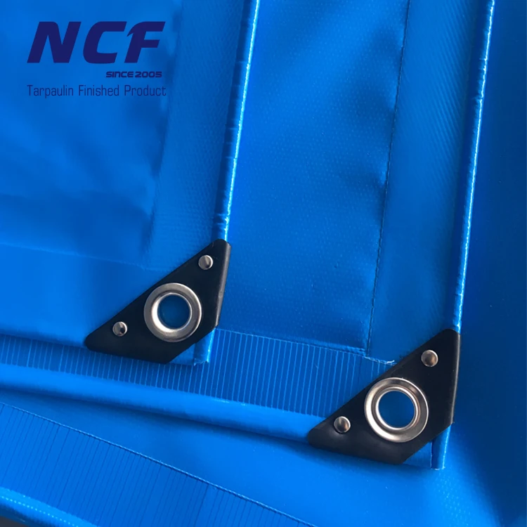 Изготовленная на заказ Водонепроницаемая сверхпрочная ткань с виниловым покрытием полиэстер трапал Lona 600gsm синий ПВХ брезент рулон для крышки грузовика