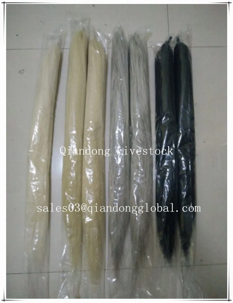 
Good Quality Moderate Price Horse Hair Extensions Beautiful False Tails Hand Made From Real Horse Hair 