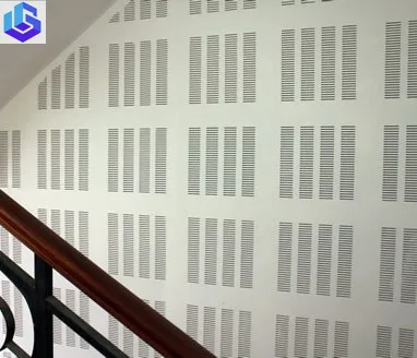 
regular hole Moistureproof perforated acoustic gypsum board in dubai 