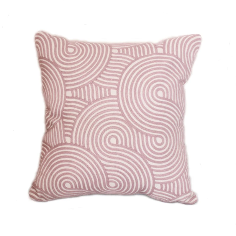 Custom Geometry Pattern Embroidered Cushions Pillow Cover