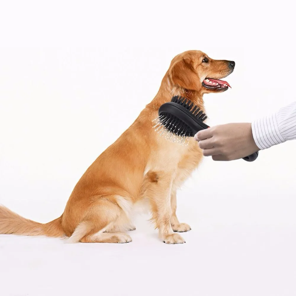 Cat Dog Double Sided Pin bristles Comb Brush For Pet Grooming