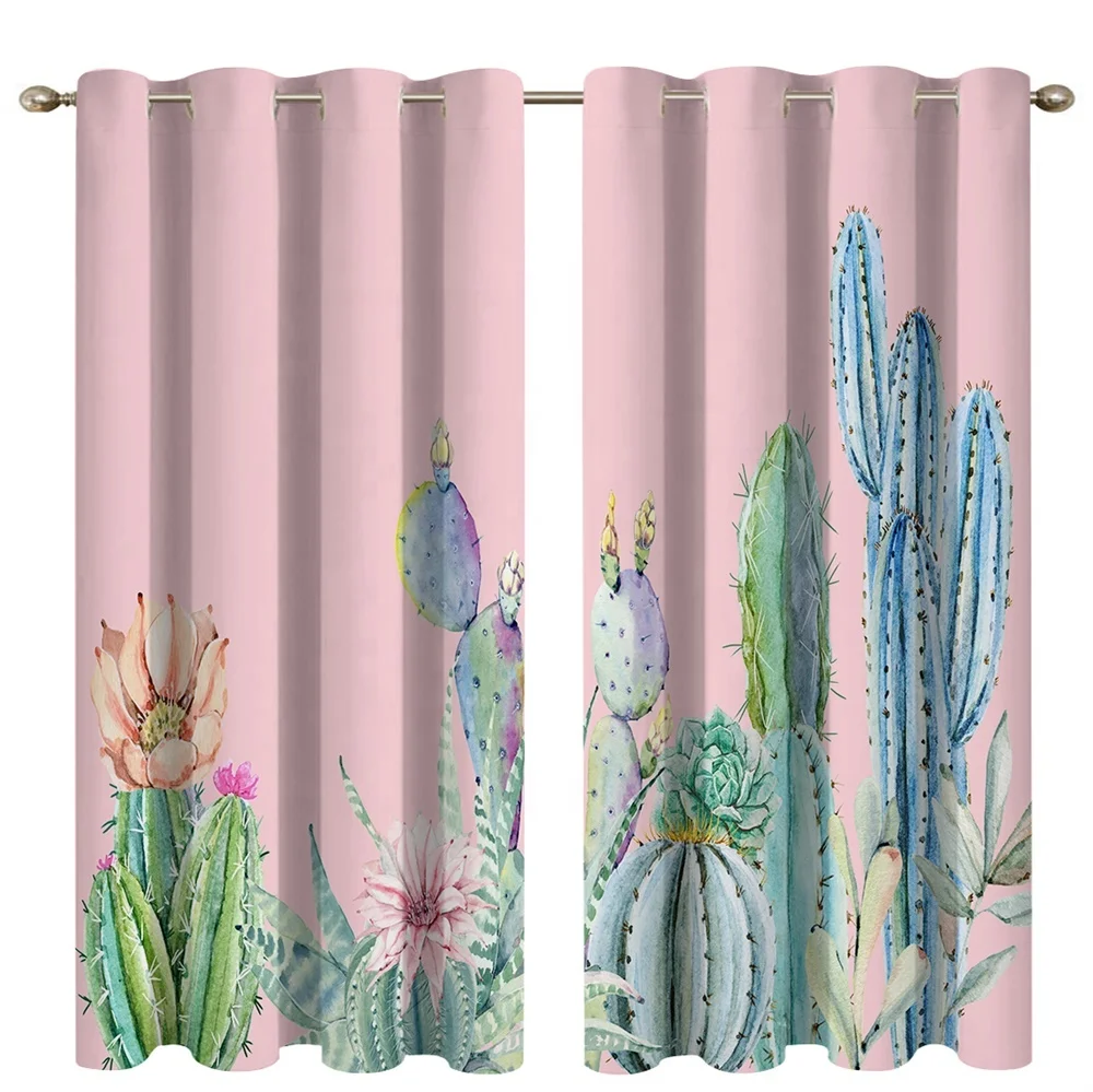 Custom Made Digital Printing Blackout Polyester Window Dressing Shade Curtain