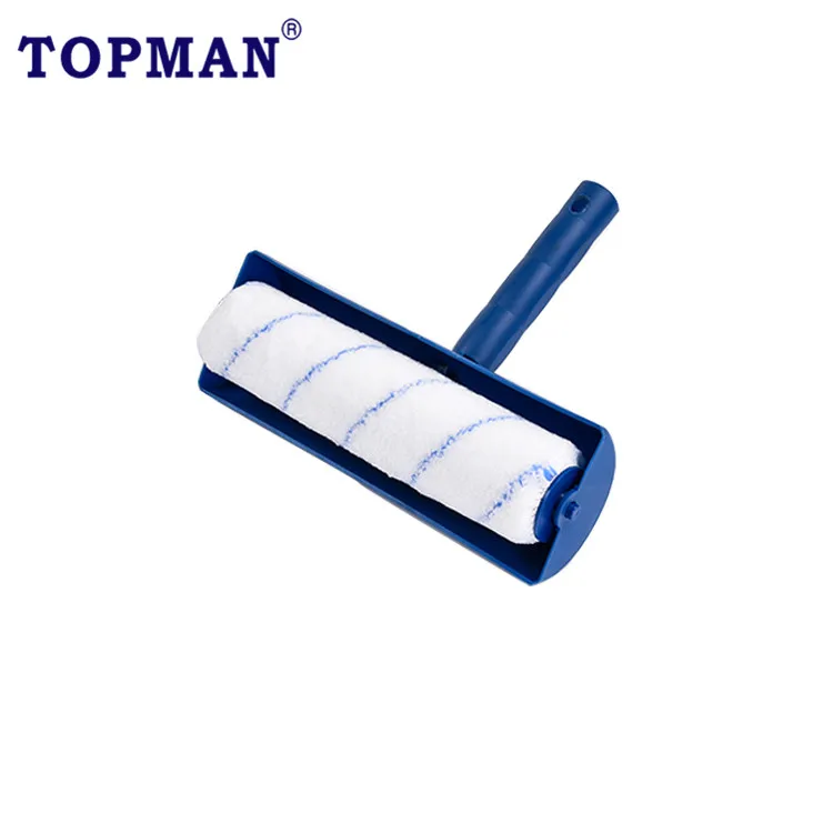 TOPMAN 9 inch Professional refillable wall and delling splatter shield paint roller