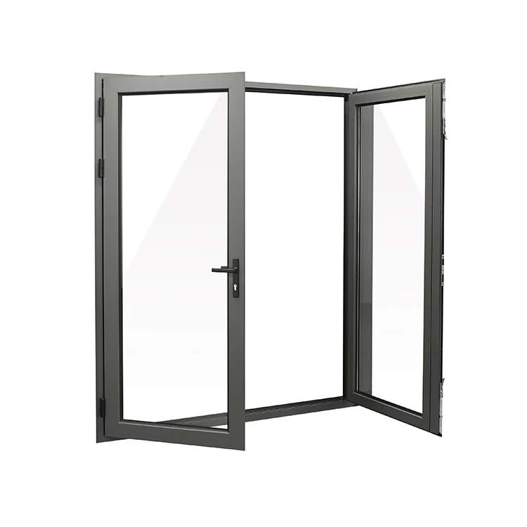 Top Strength Design Aluminium Windows Supplier 2 Panel Outward Type Casement Glass Window With Philippines Price