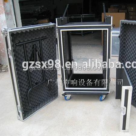 Shockproof Shockmount Studio Racks Amplifier Rack case for Sound System Dj Workstation Flight Case