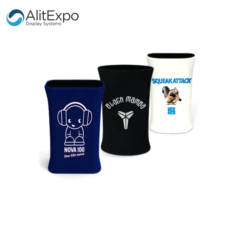 Портативный стол для рекламных выставок из натянутой ткани на