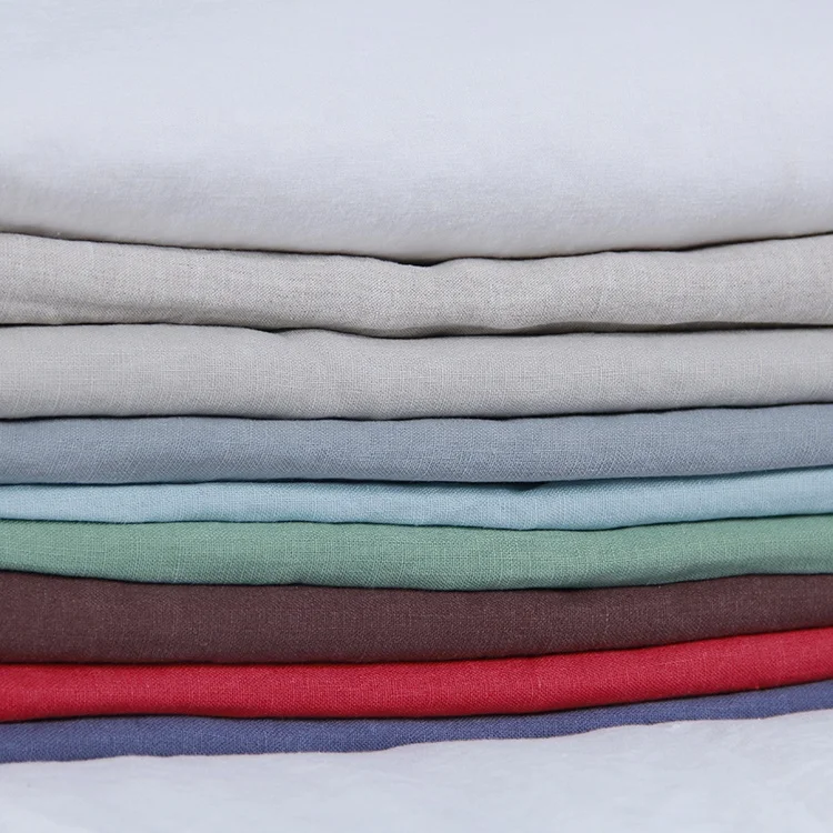 100%linen fabric bed sheet set stone washed french vintage bedding set