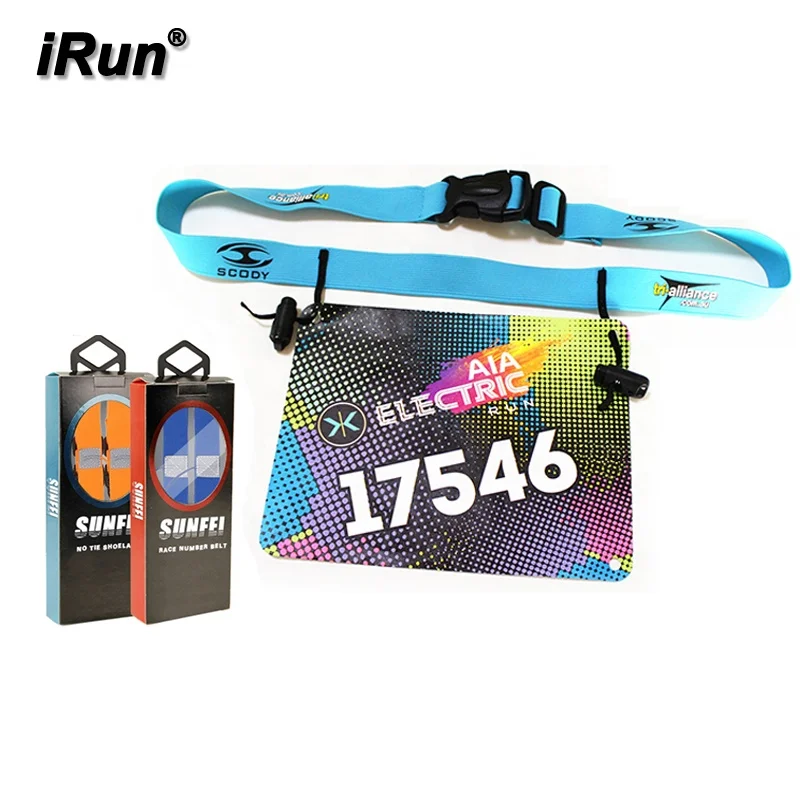Ремень для бега iRun, мужской ремень с номером, спортивные аксессуары для бега