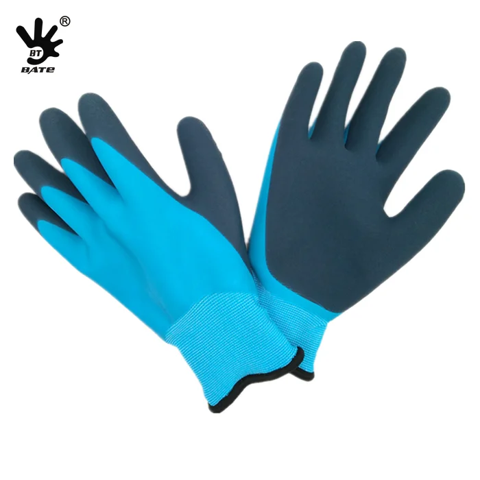 Winter Keep Warm double Rubber Coated Gloves