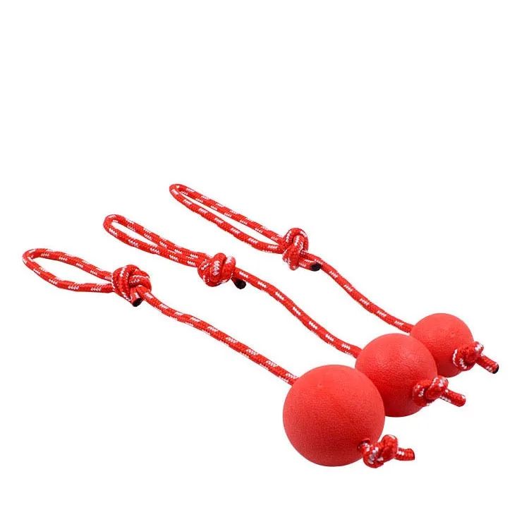 PTS-04 Dog Nibbled Ball Rope Solid Bite Resistant Ball Pet Training Toys