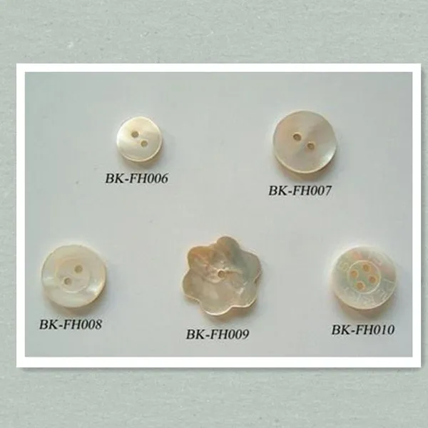 Natural fancy custom shell button for shirts and polo T-shirts
