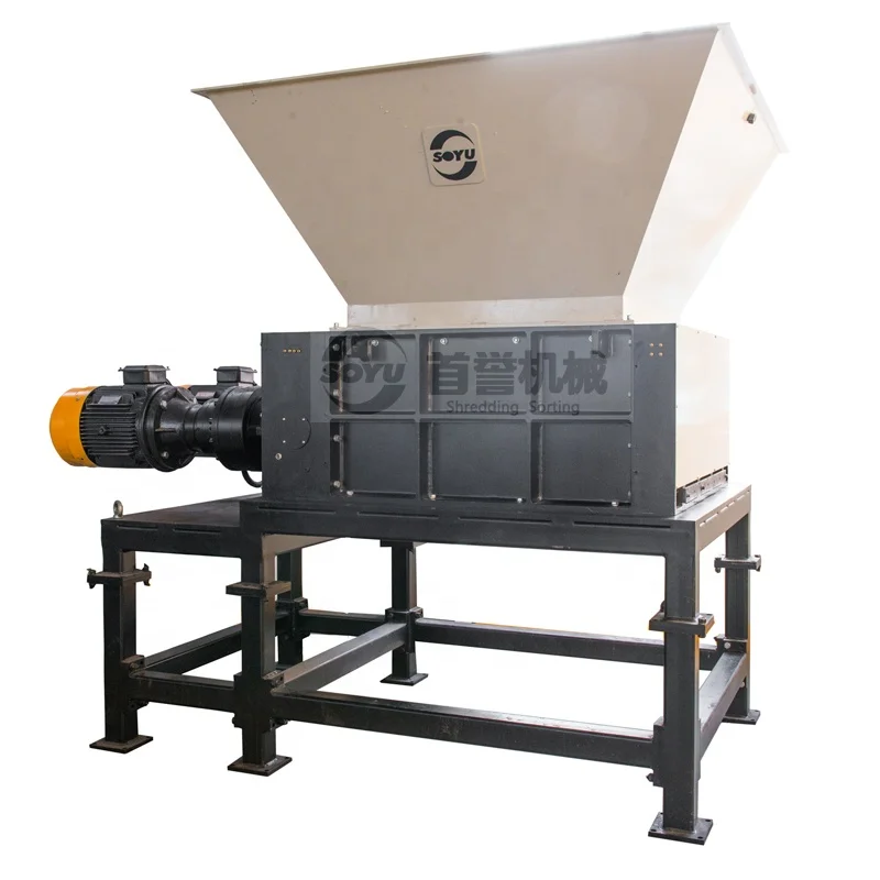 Multifunctional Four Shaft Crusher  For waste/barrel/metal/plastic/glass