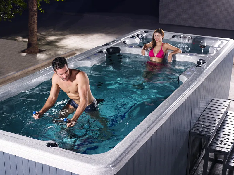 Dual zone swim spa hot tub pool JCS-SS1