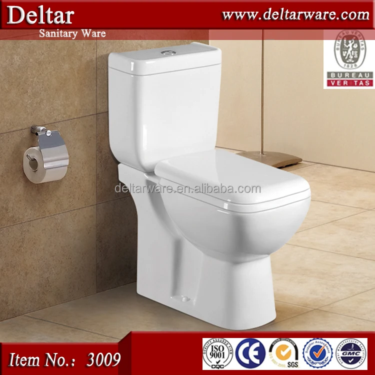 Korean standard toilet , small size water tank toilet straight back to wall