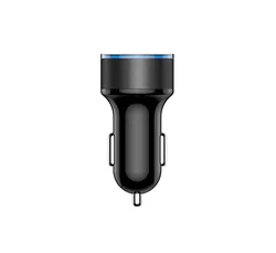 Car Charger Adapter 3.1A Digital LED Voltage/Current Display Auto Vehicle Metal Charger For Smart Phone/Tablet