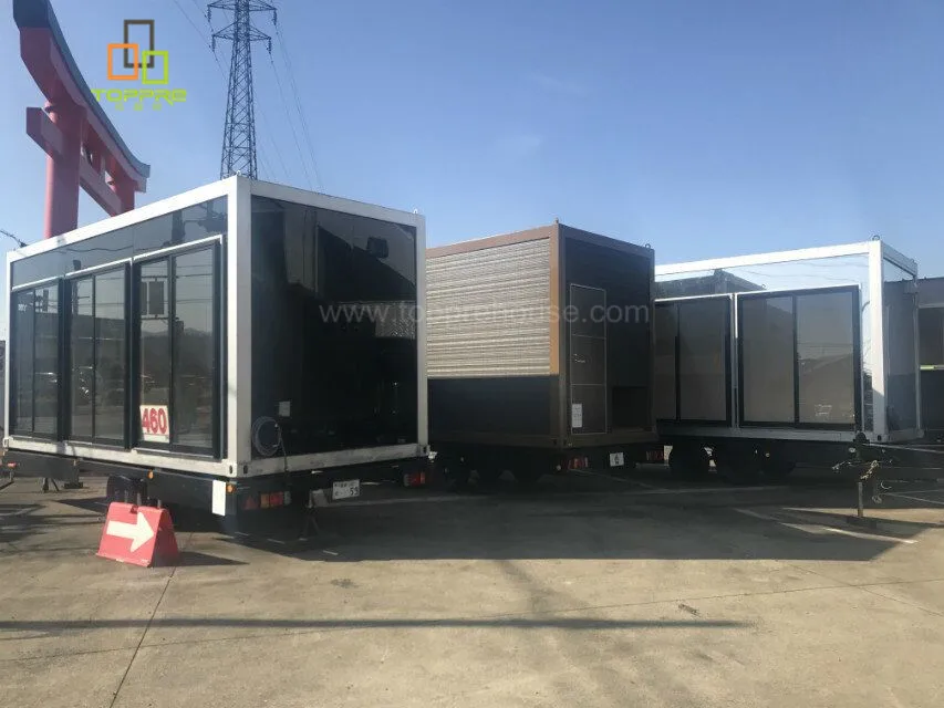 Container caravan moving cold steel rolling container house in afghanistan modular students rooms