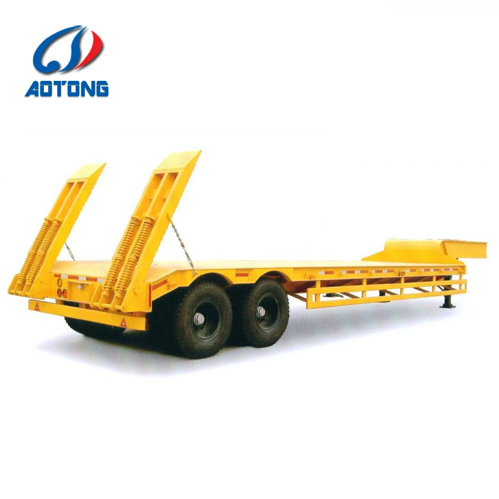 Гидравлическая система рулевого управления Aotong 30t l 50t Низкорамный грузовик прицеп 9m -13 m низкорамный полуприцеп